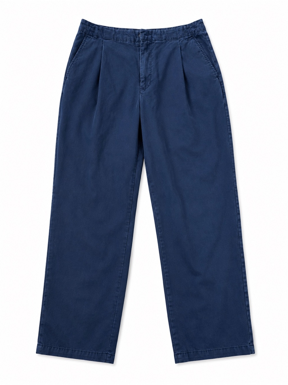 GAP High Rise Pleated Wide Leg Trousers Size 10 Blue Tencel Lyocell Pants